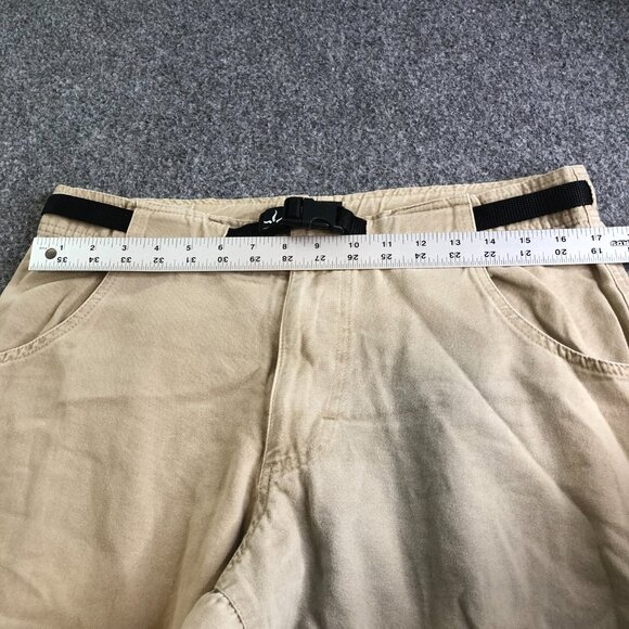 Prana Pants Mens Large Tan Belted Vintage Y2K Gorpcore Hiking Made USA Pockets - Picture 6 of 14